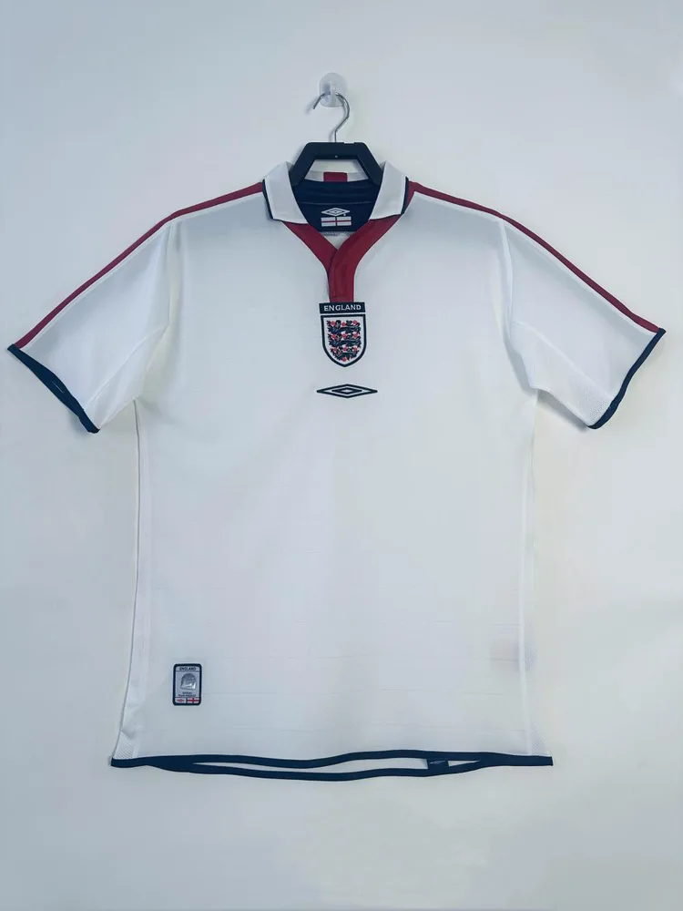 2004 Retro England Home Soccer Jersey AAA fan-grade — main view