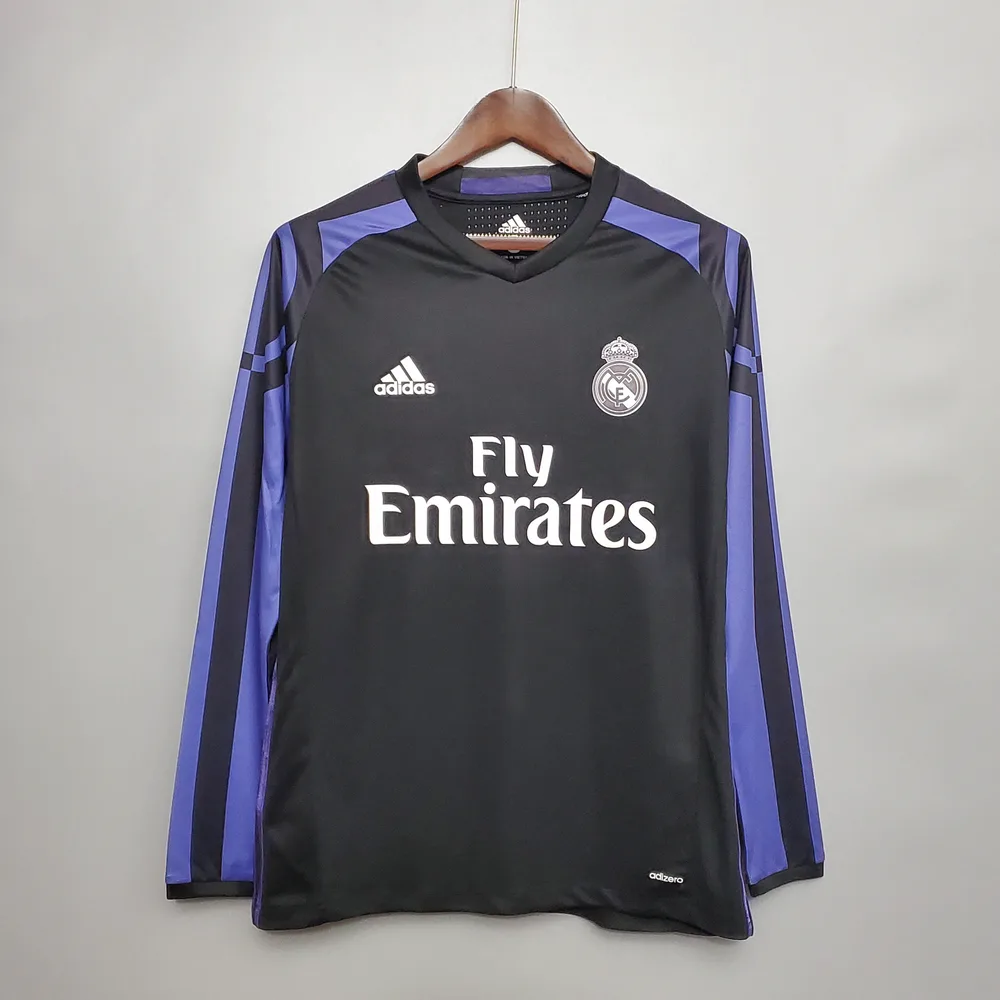 2016/2017 Retro Long Sleeve Real Madrid Third Away — main view