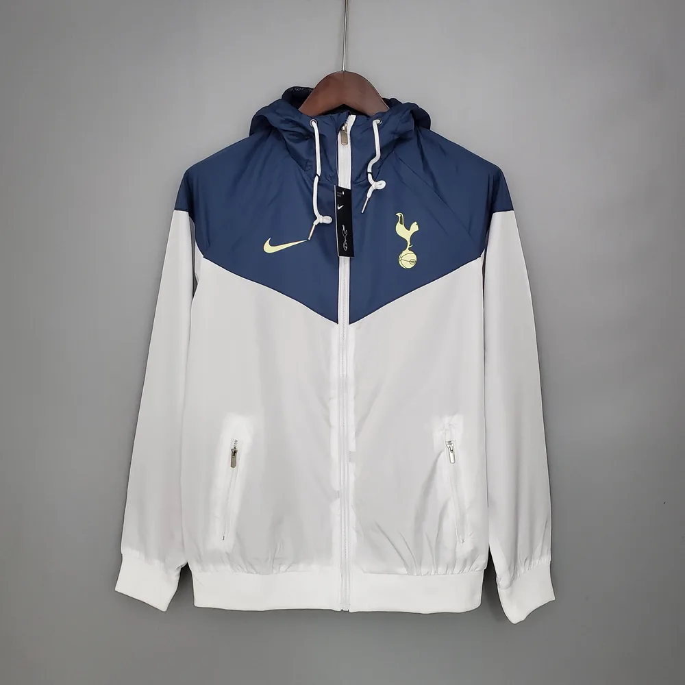 2021/2022 Tottenham Jersey Windbreaker Blue-White — main view