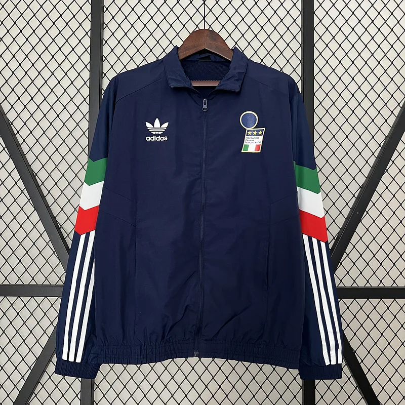 2024 Italy Windbreaker Blue Jersey — main view