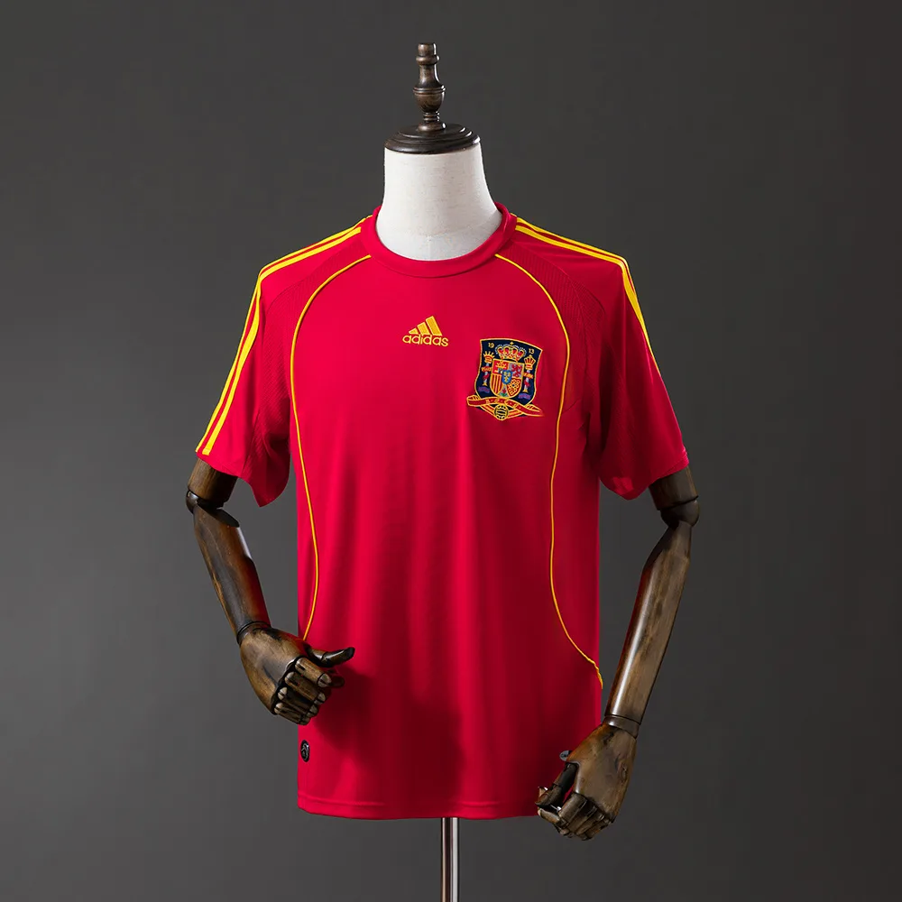 2008 Retro España Local Camiseta AAA calidad aficionado — main view