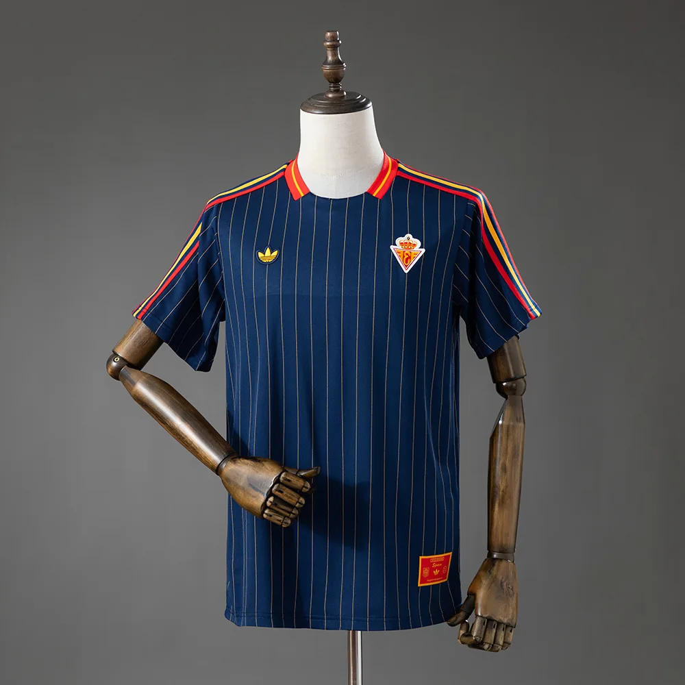 2026 Spain Terrace Icons T-Shirt Navy Blue — main view