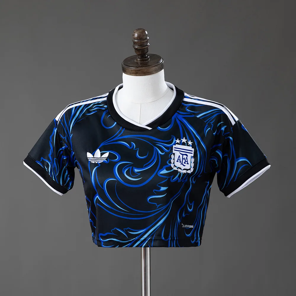 2026 Argentina Away Women's Crop Top Style — main view