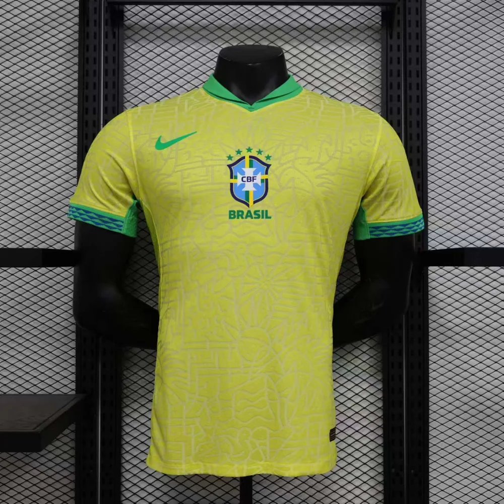 2024 Player Version Brazil Home Soccer Jersey — main view