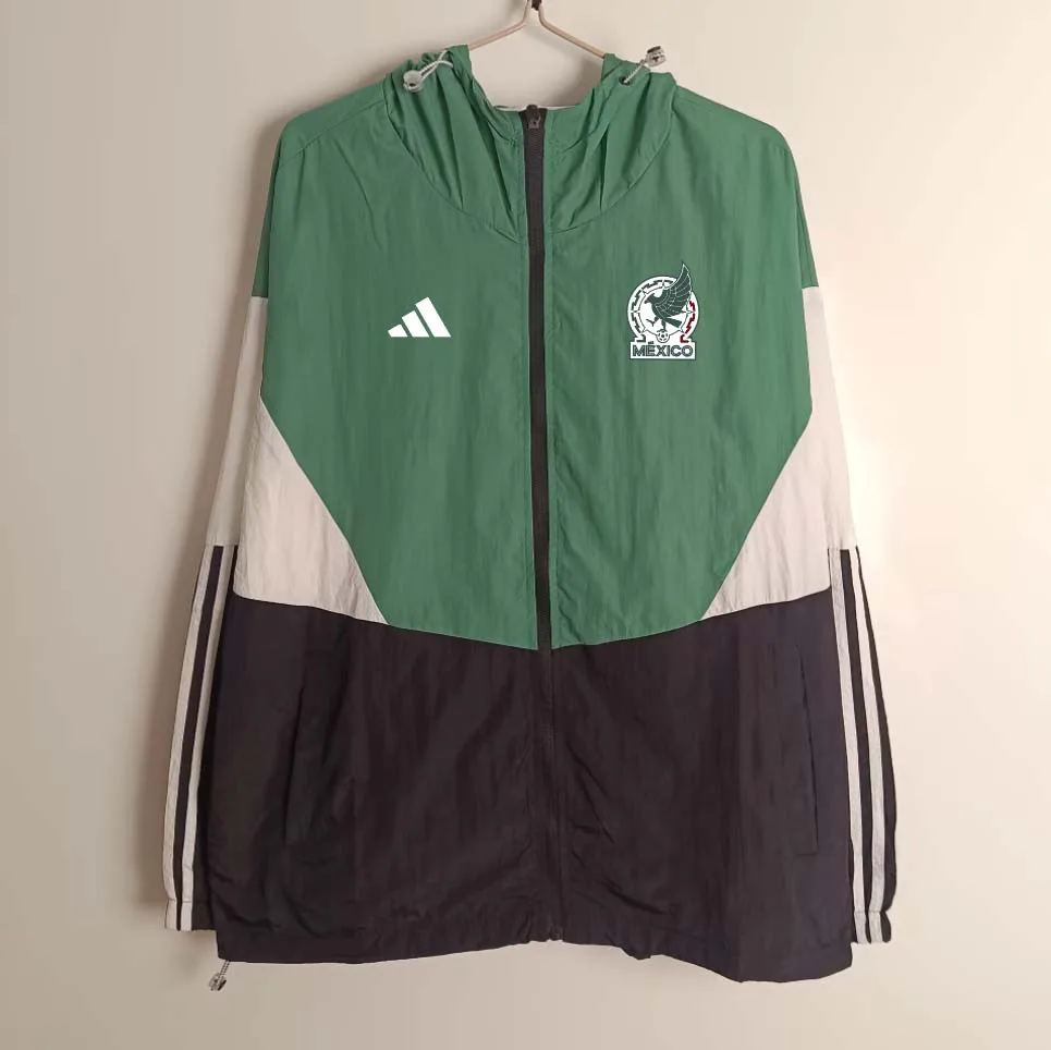 Chaqueta Cortavientos Verde de Fútbol de México 2025 AAA calidad aficionado — main view