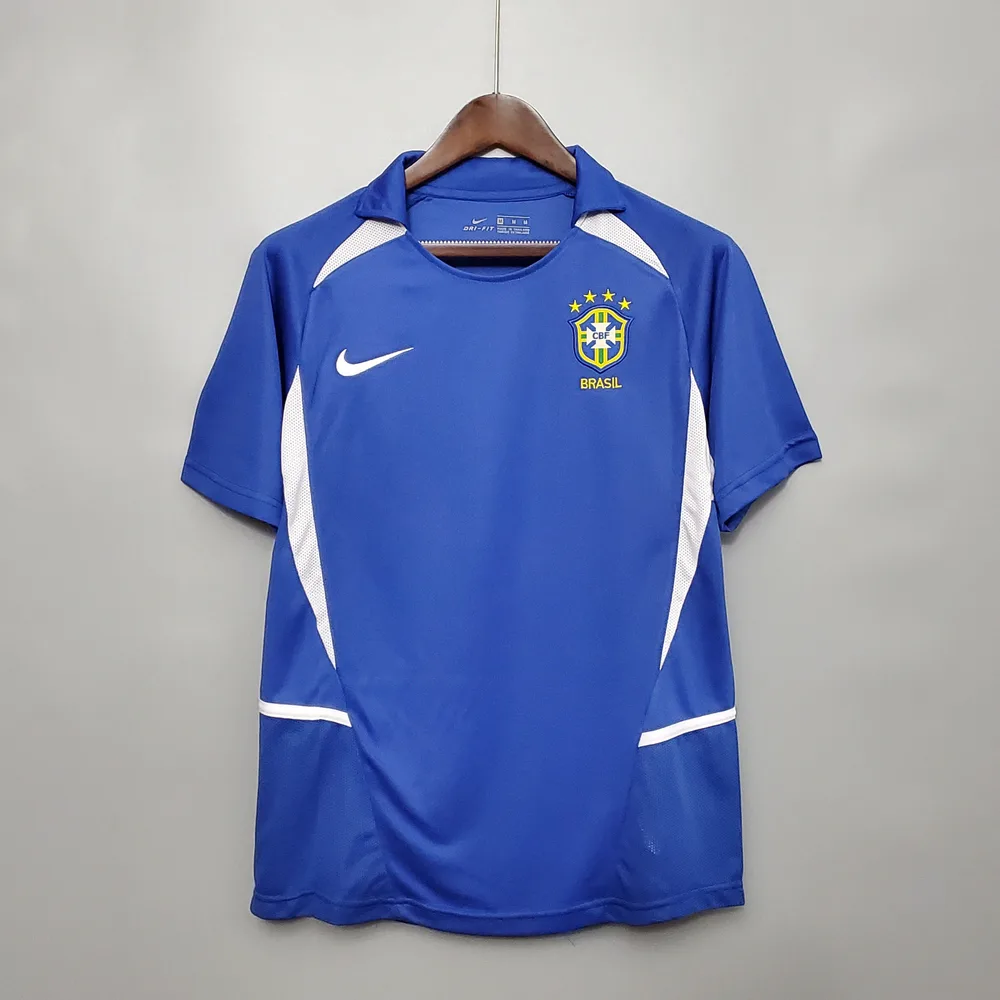 Camiseta de Fútbol Retro de Brasil Visitante 2002 — main view