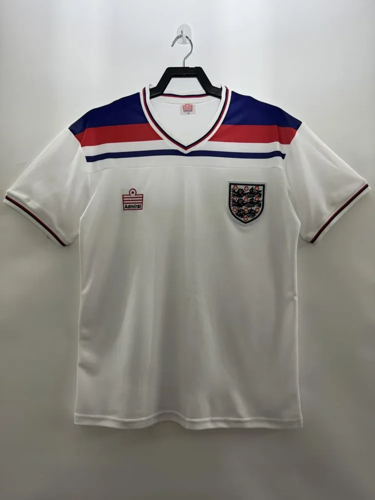 1982 Retro England Home Soccer Jersey — main view
