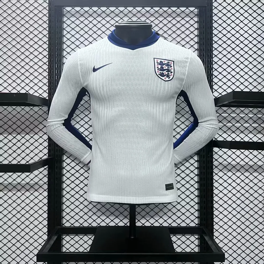 2024-2025 Player Version England Home Long Sleeves Football Shirt — main view
