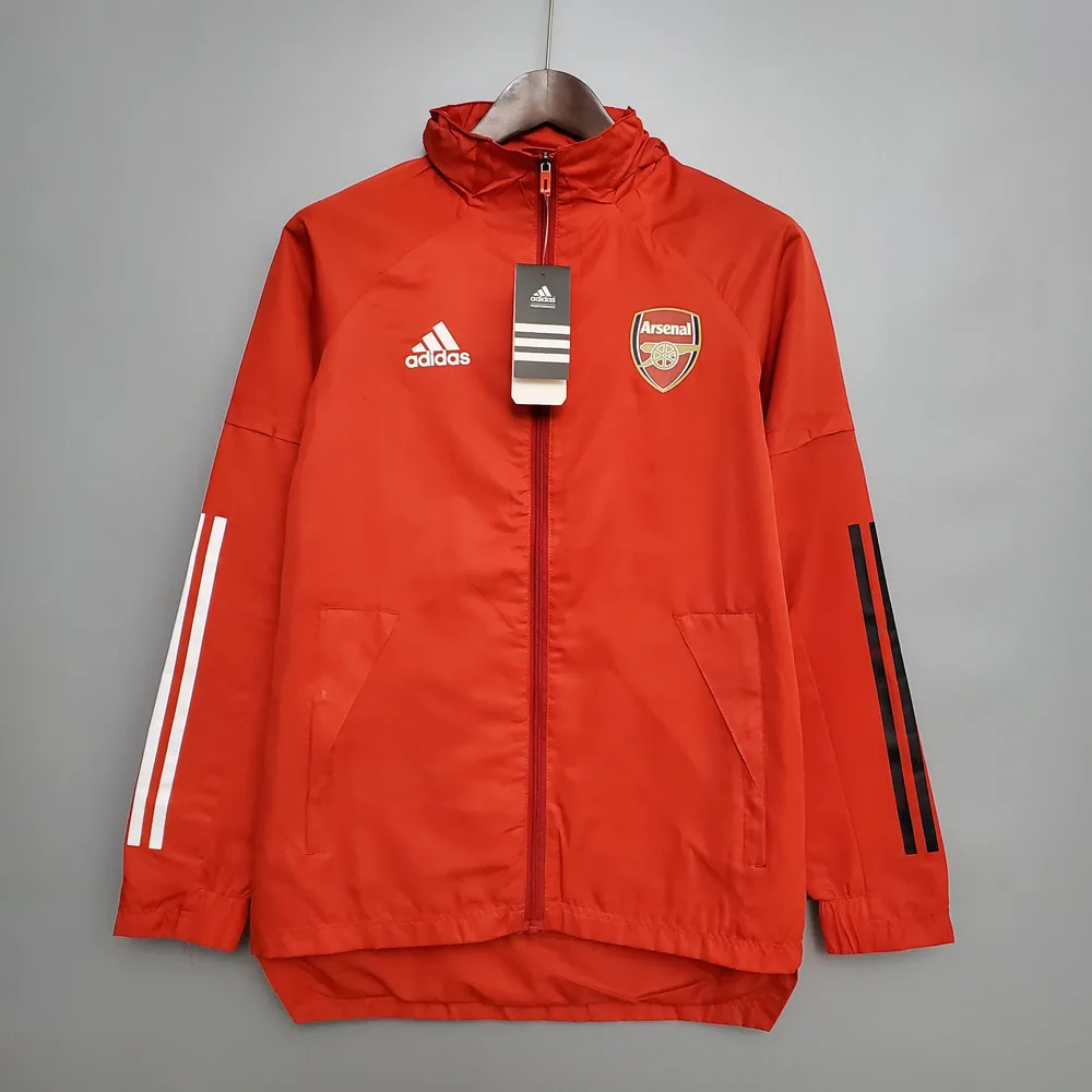 2021 Arsenal Soccer Jersey Windbreaker Red — main view