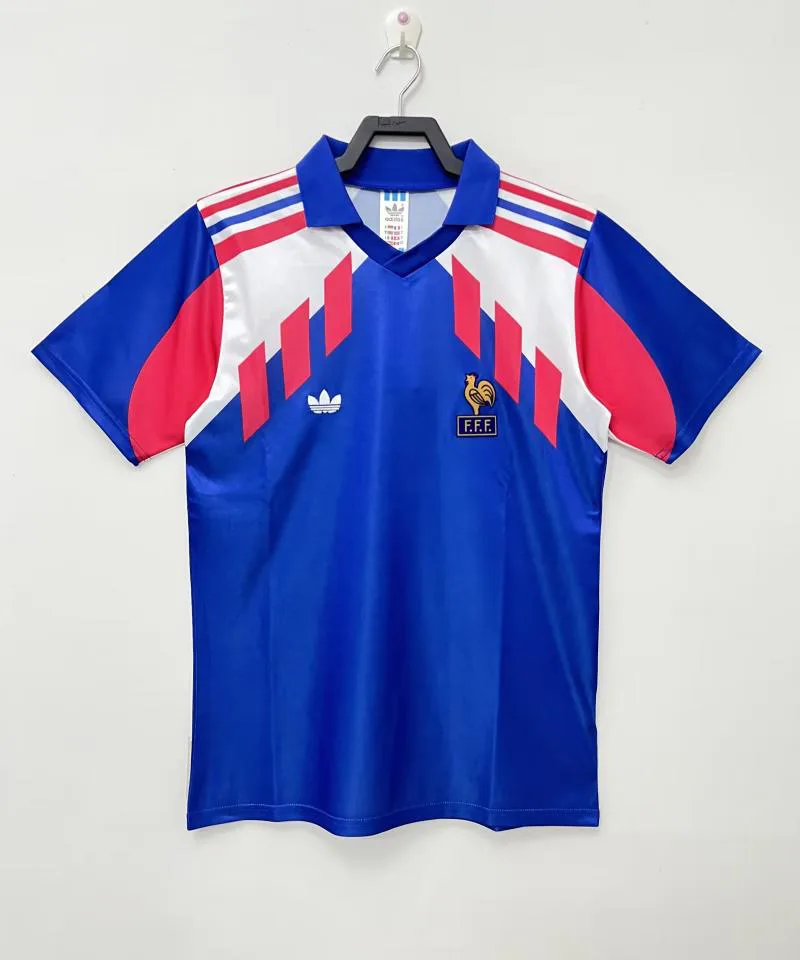 1990 Retro France Home Football Shirt AAA fan-grade — main view