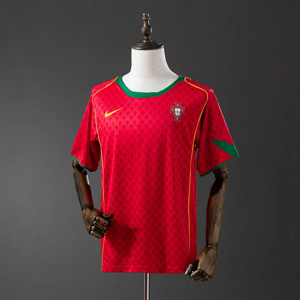 2004 Retro Portugal Home Football Shirt AAA fan-grade — main view