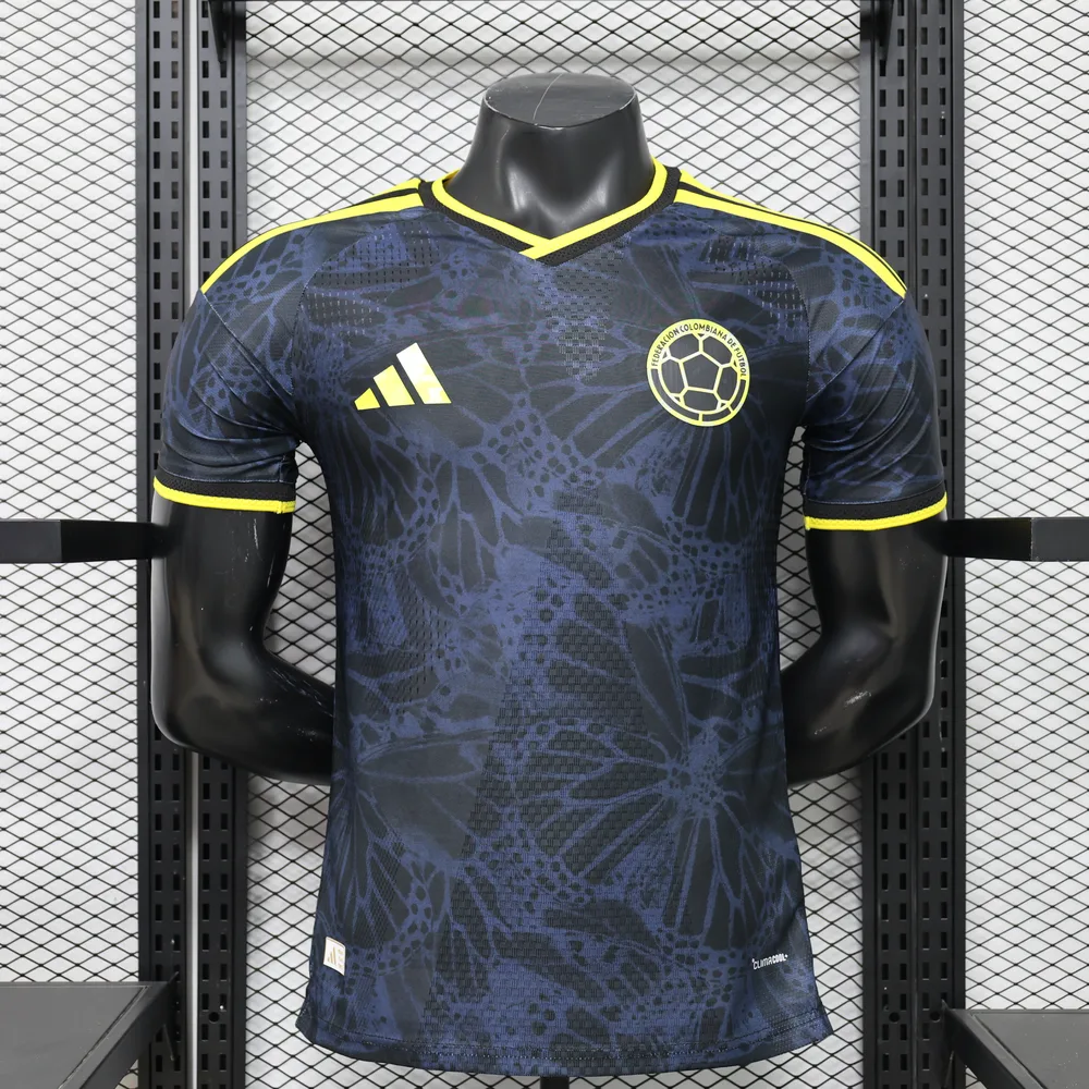 2026 Colombie Coupe du Monde Édition Spéciale - Noir Version Joueur Maillot — main view