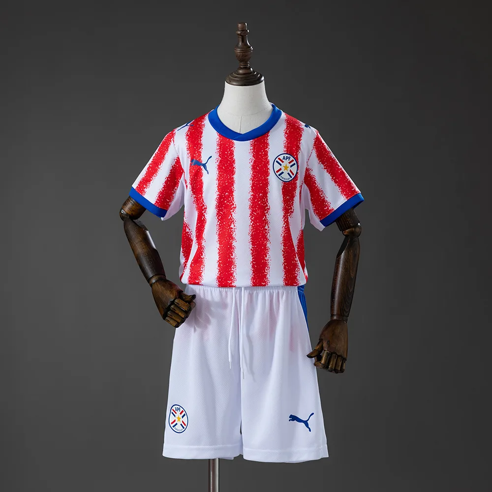 2026 Paraguay Home Kids Kit Jersey AAA fan-grade — main view