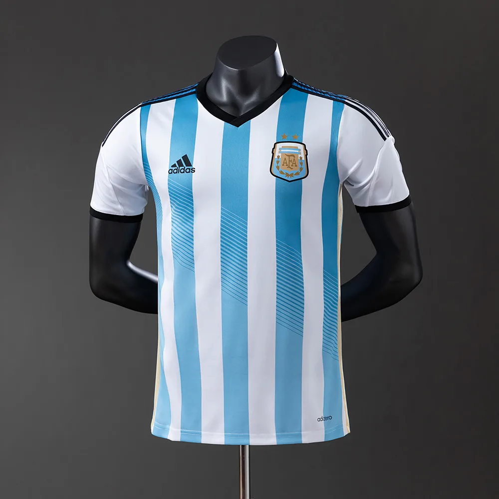 Maillot domicile Argentine 2014 Rétro Version Joueur — main view
