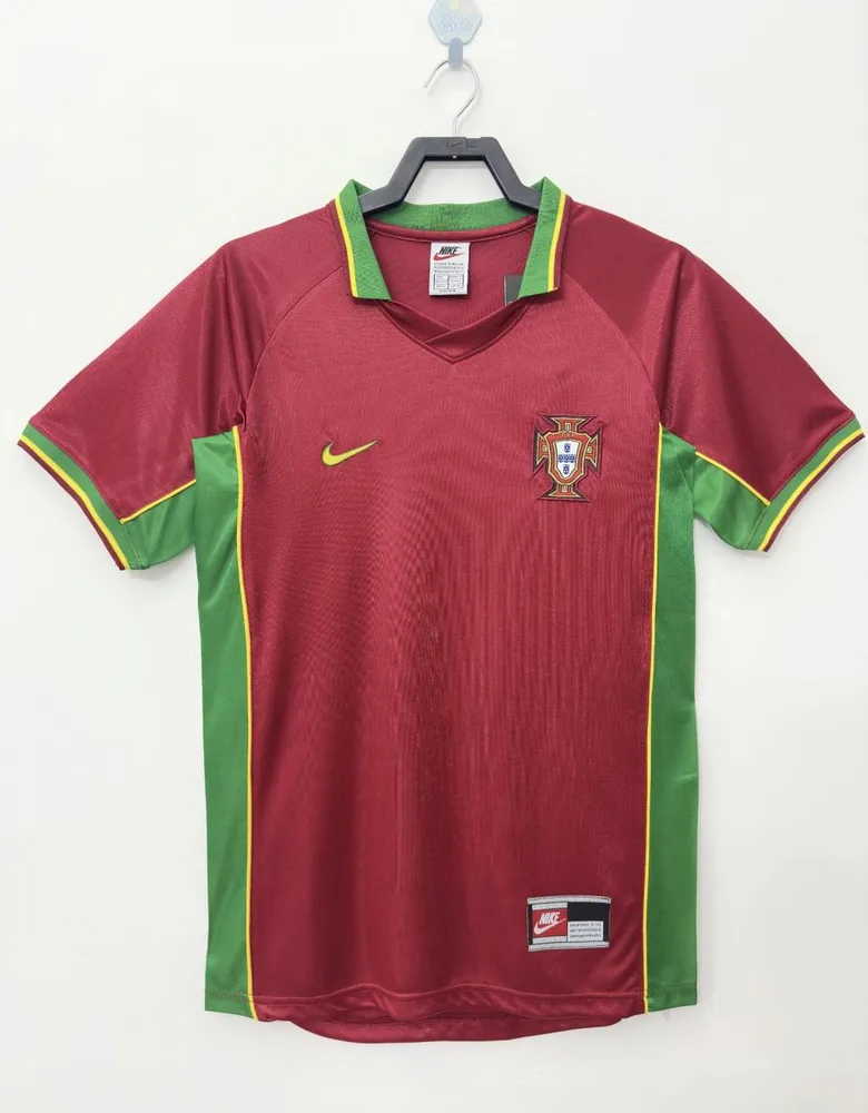 1998 Retro Portugal Heim Fußballtrikot AAA fan-gradät — main view