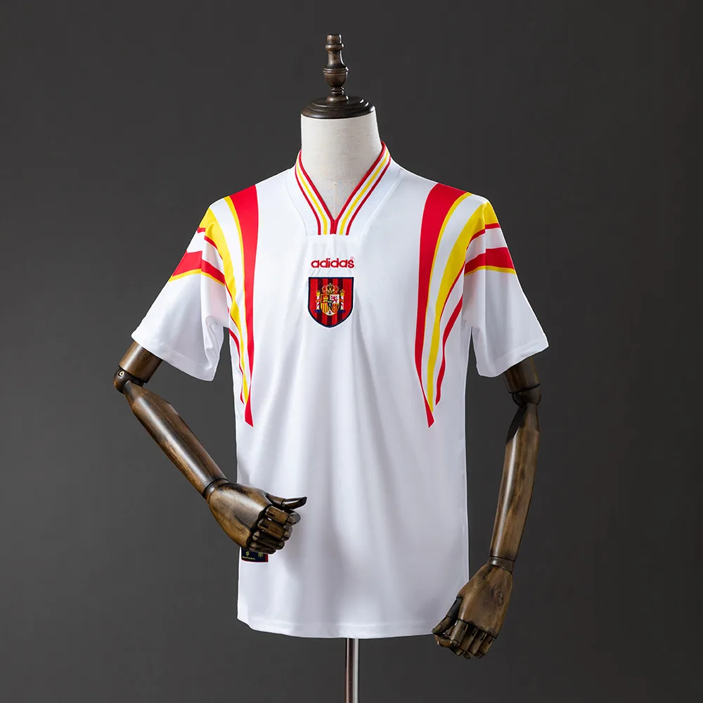 1996 Retro Spanien Auswärtstrikot AAA Fan-Qualität — main view