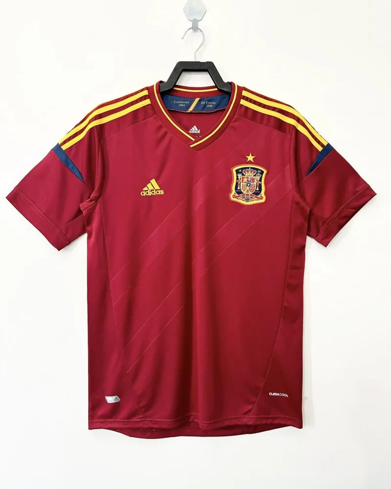 2012 レトロ スペイン ホーム サッカーシャツ — main view