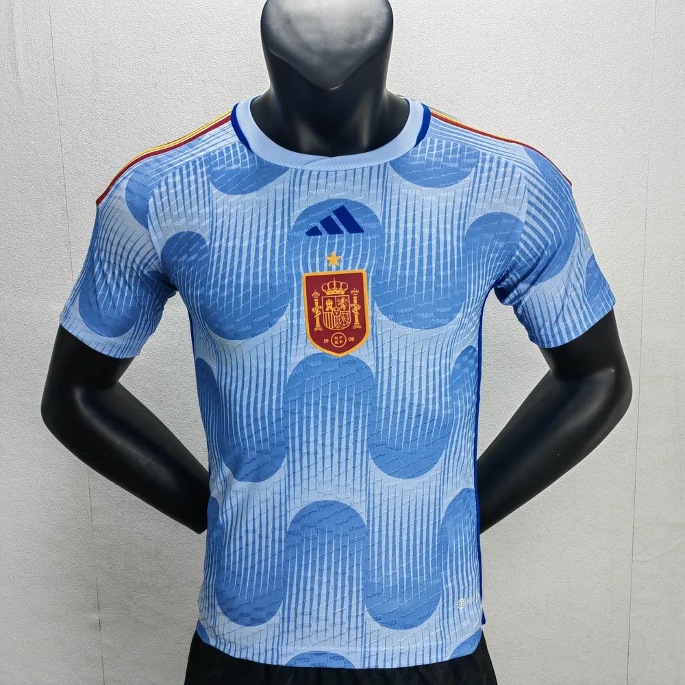 2022 FIFA World Cup Player Version Spain Away Soccer Shirt — main view