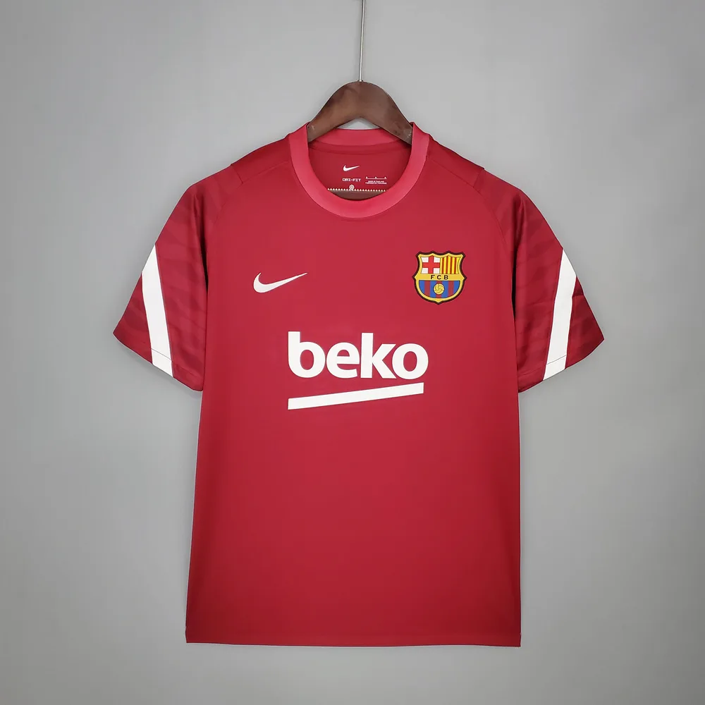 2021-2022 Barcelona Training Suit Red — main view