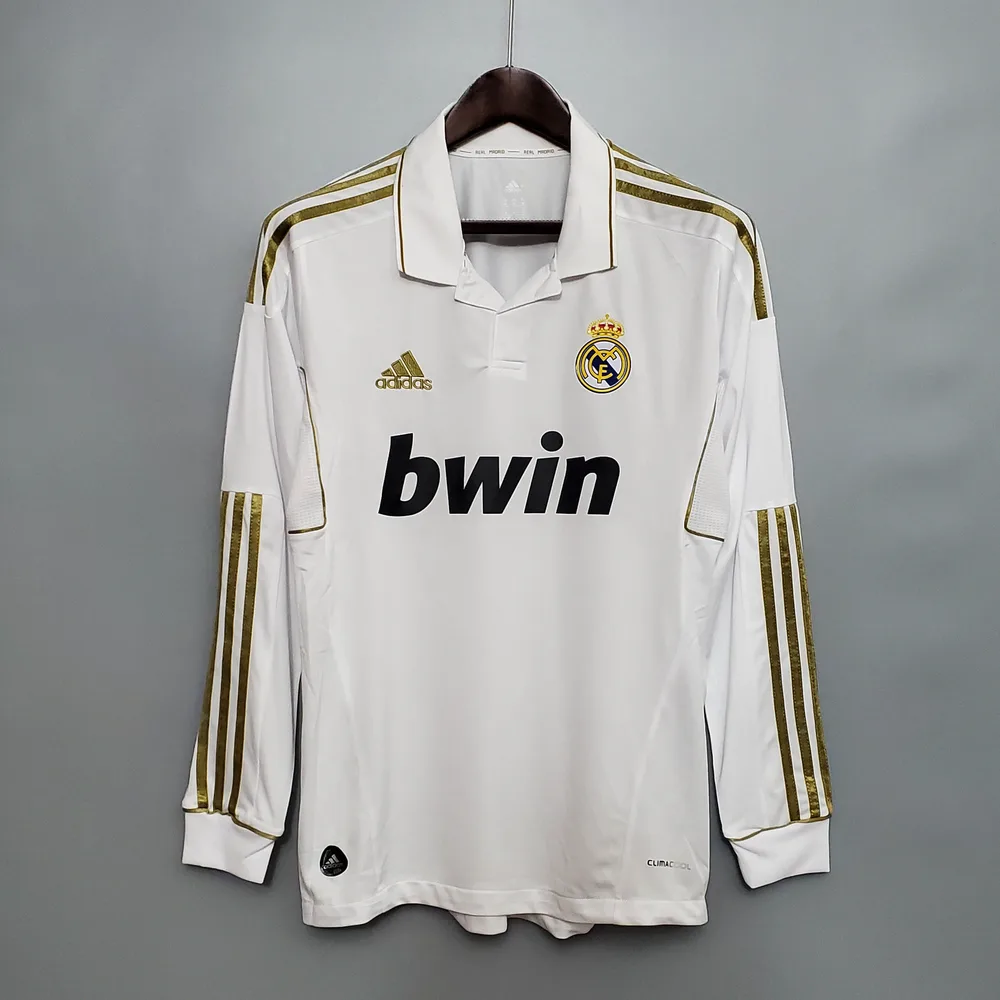 2011/2012 Retro Long Sleeve Real Madrid Home AAA fan-grade — main view