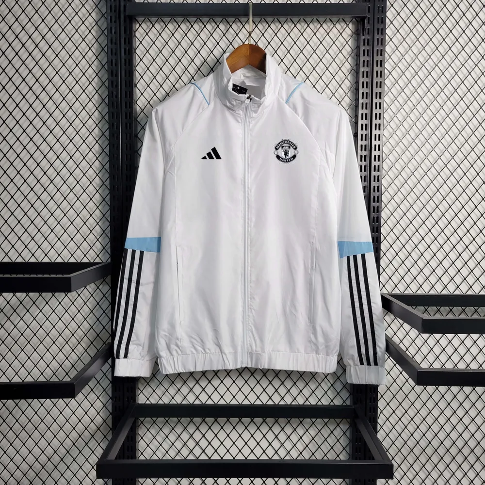 2023 Manchester United Soccer Jersey Windbreaker white — main view
