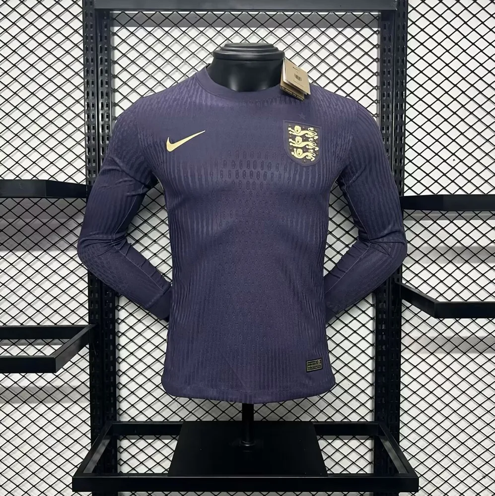2024-2025 Player Version England Away Long Sleeves Football Shirt AAA fan-grade — main view