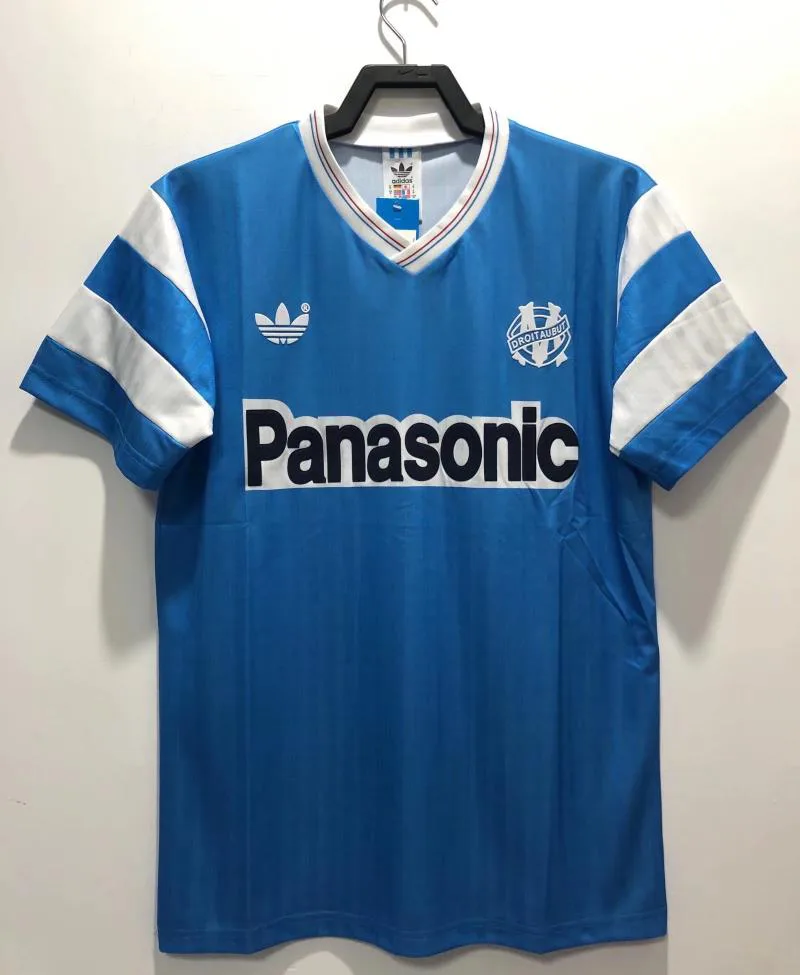 1990 レトロ Olympique de Marseille アウェイ サッカージャージ タイ品質 — main view