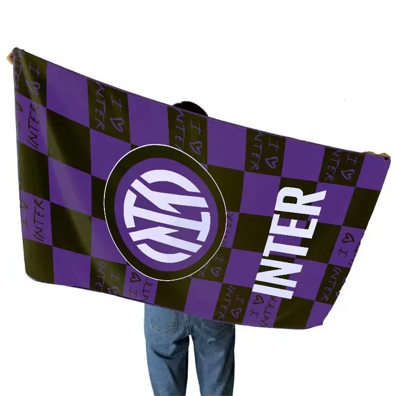 Inter Milan Fan Football Beach Towel — main view