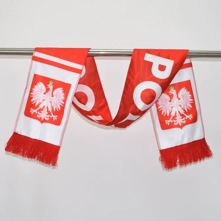 2026 World Cup Poland Fan Soccer Scarf — main view
