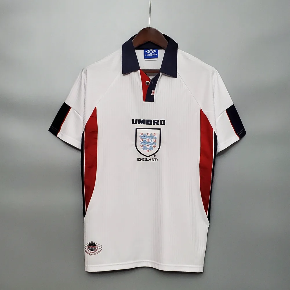 1998 レトロ イングランド ホーム サッカージャージ 1:1 タイ品質 — main view