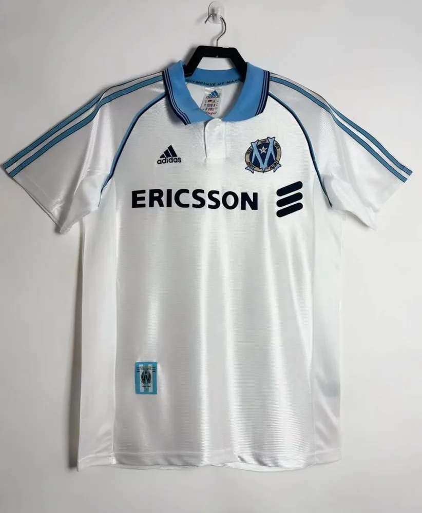 1998-1999 レトロ Olympique de Marseille ホーム サッカージャージ タイ品質 — main view