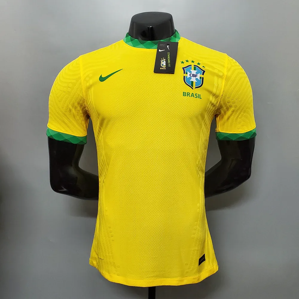 2020 Brazil Soccer Jersey Player Version Home — main view