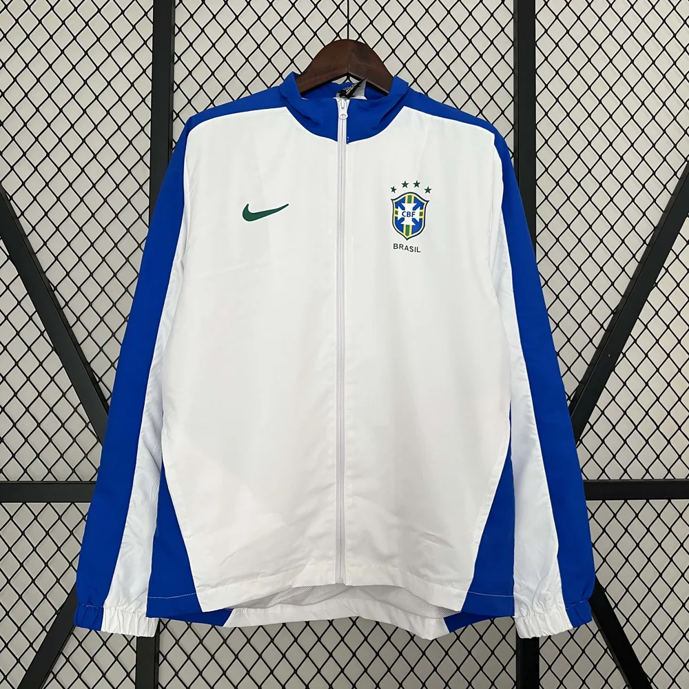 2024 Brazil National Team Windbreaker White — main view