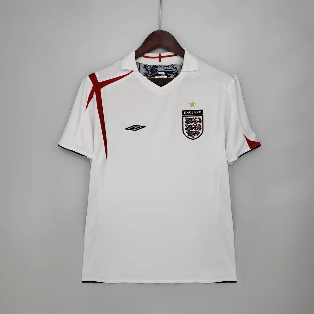 Camisa de Futebol Retro 2006 Inglaterra Casa 1:1 Qualidade Tailandesa — main view