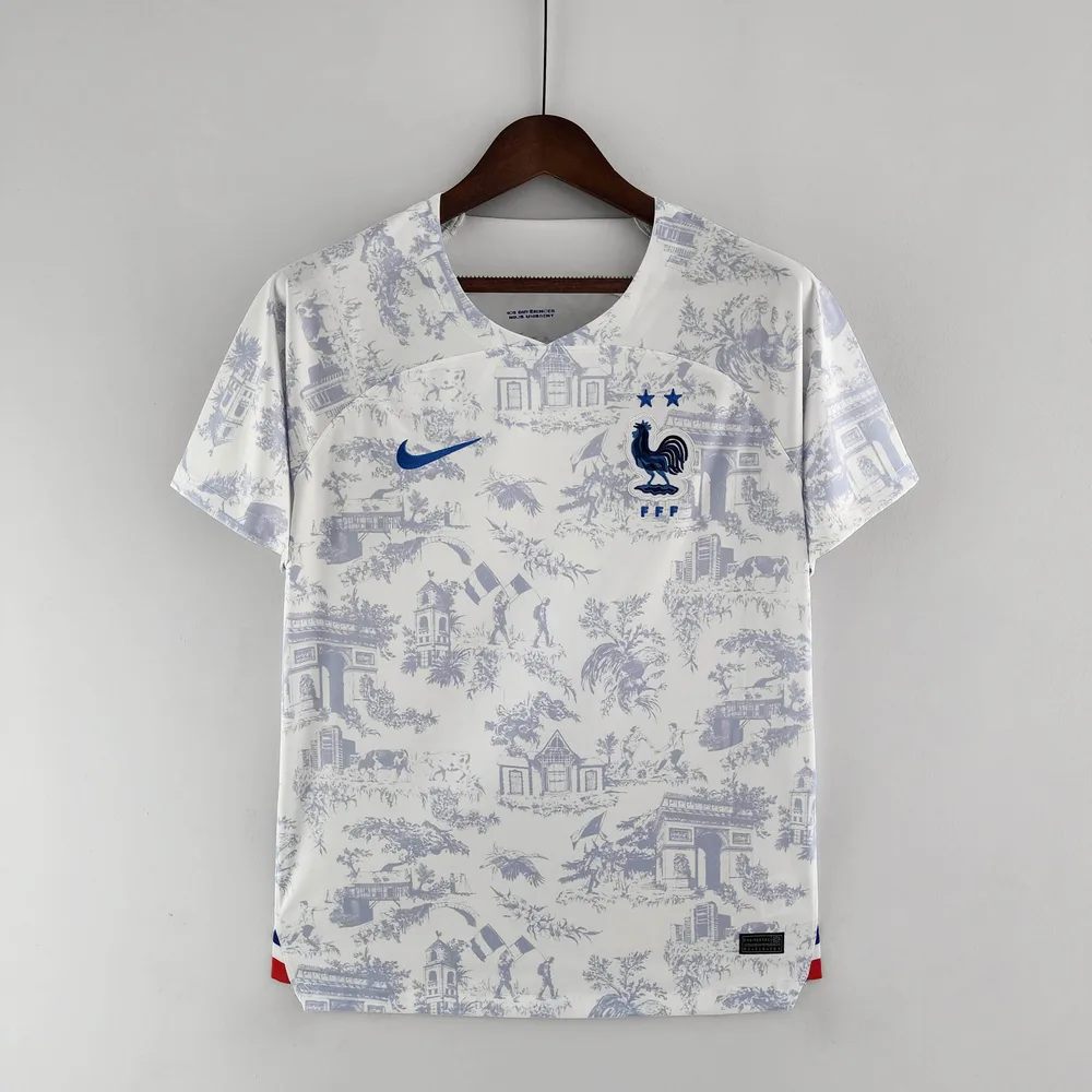 2022 FIFA World Cup France Away Football Shirt White — main view
