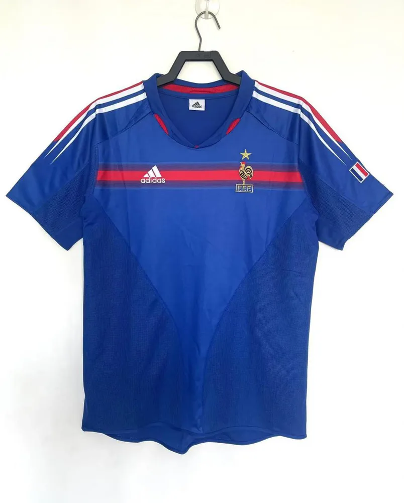 Camiseta de fútbol Retro Francia Local 2004 Calidad Tailandesa — main view