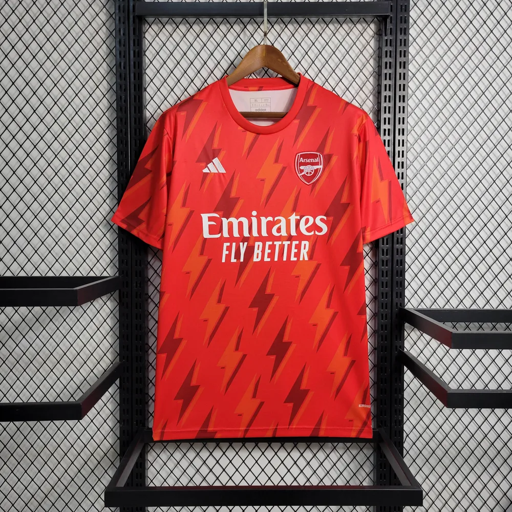 2023/2024 Arsenal トレーニングウェア レッド サッカージャージ — main view