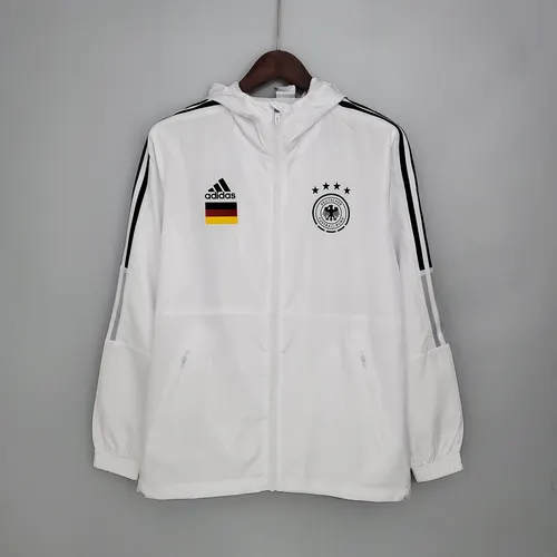 2021 Windbreaker Soccer Jersey Germany White — view 1
