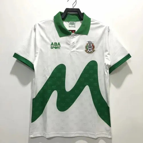 1995 Retro México Uniforme Visitante Jersey Futebol Qualidade Tailandesa — view 1
