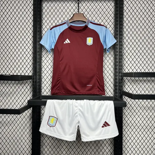 2024/2025 Aston Villa Home Football Jersey Shirt AAA fan-grade Kids Size