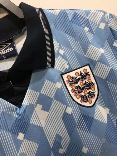 1990 Retro England Third Away Soccer Jersey AAA fan-grade — view 4
