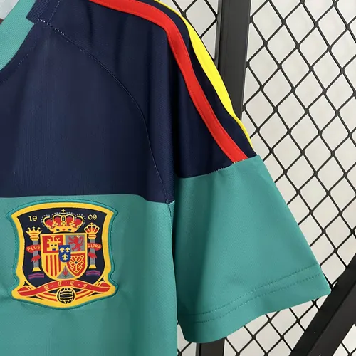 Maillot de football rétro 2010 Espagne Gardien Vert — view 7