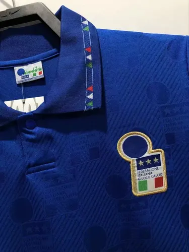 1994 レトロ FIFA イタリア ホーム サッカーシャツ — view 4