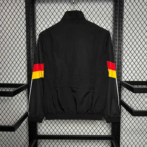 2024 Germany Windbreaker Black Soccer Jersey — view 2