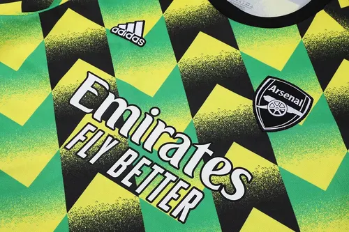Camisa de Futebol Arsenal Training Wear Amarelo Preto Verde 2022/2023 — view 6