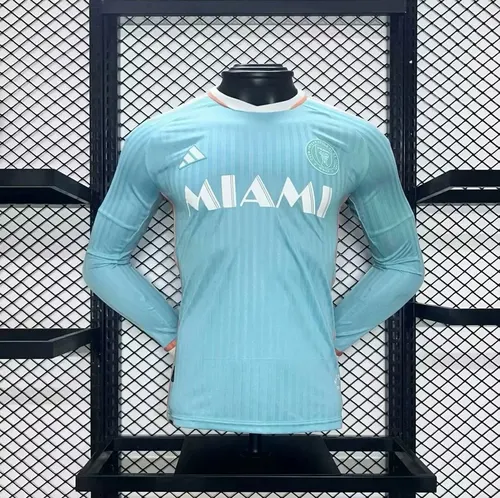 2024/2025 Long Sleeves Inter Miami Third Away Player Version Soccer Jersey AAA fan-grade