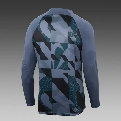 2023/2024 Barcelona Half-Pull Training Suit Gray Jersey Set — view 4