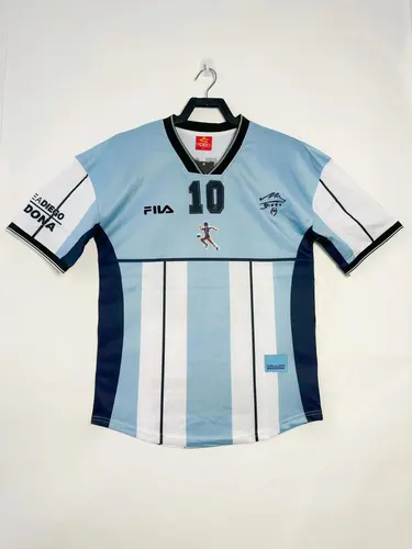 2001 Retro Argentinien Nationalmannschaft Maradona Gedenktrikot Thai-Qualität