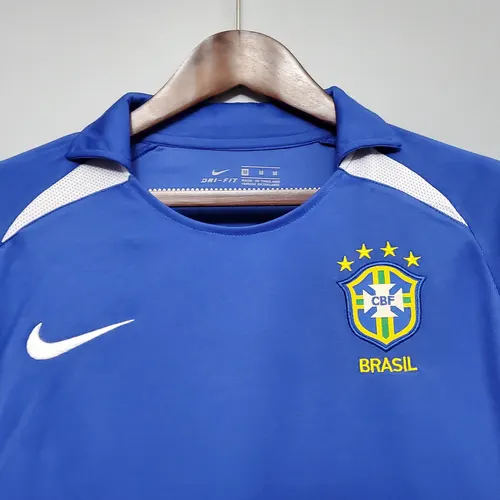 Camiseta de Fútbol Retro de Brasil Visitante 2002 — view 3