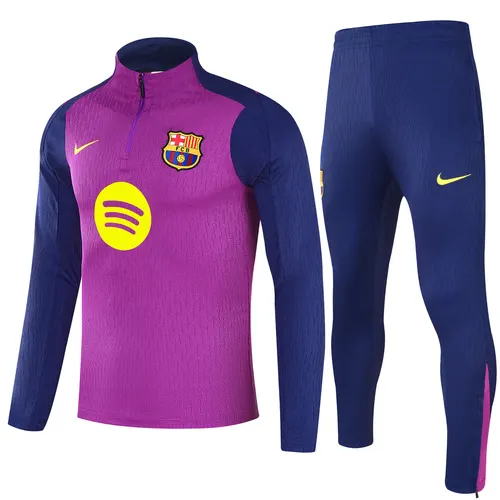 2025/2026 Barcelona Purple Half-Pull Training Suit Jersey Set AAA fan-grade